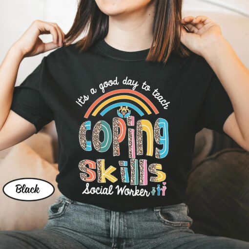 Social Worker Shirt It is A Good Day To Teach Coping Skills Retro Shirt For Social Worker Social Worker Gift UKYY040307 - Image 3