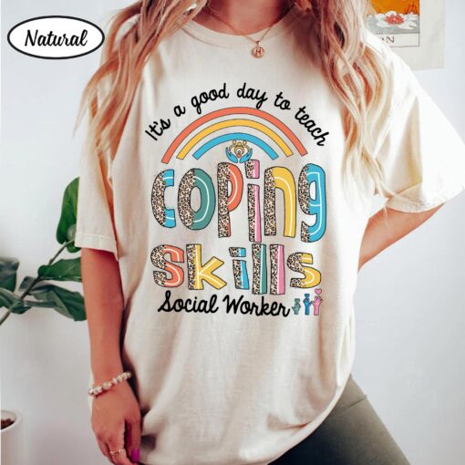 Social Worker Shirt It is A Good Day To Teach Coping Skills Retro Shirt For Social Worker Social Worker Gift UKYY040307 - Image 4